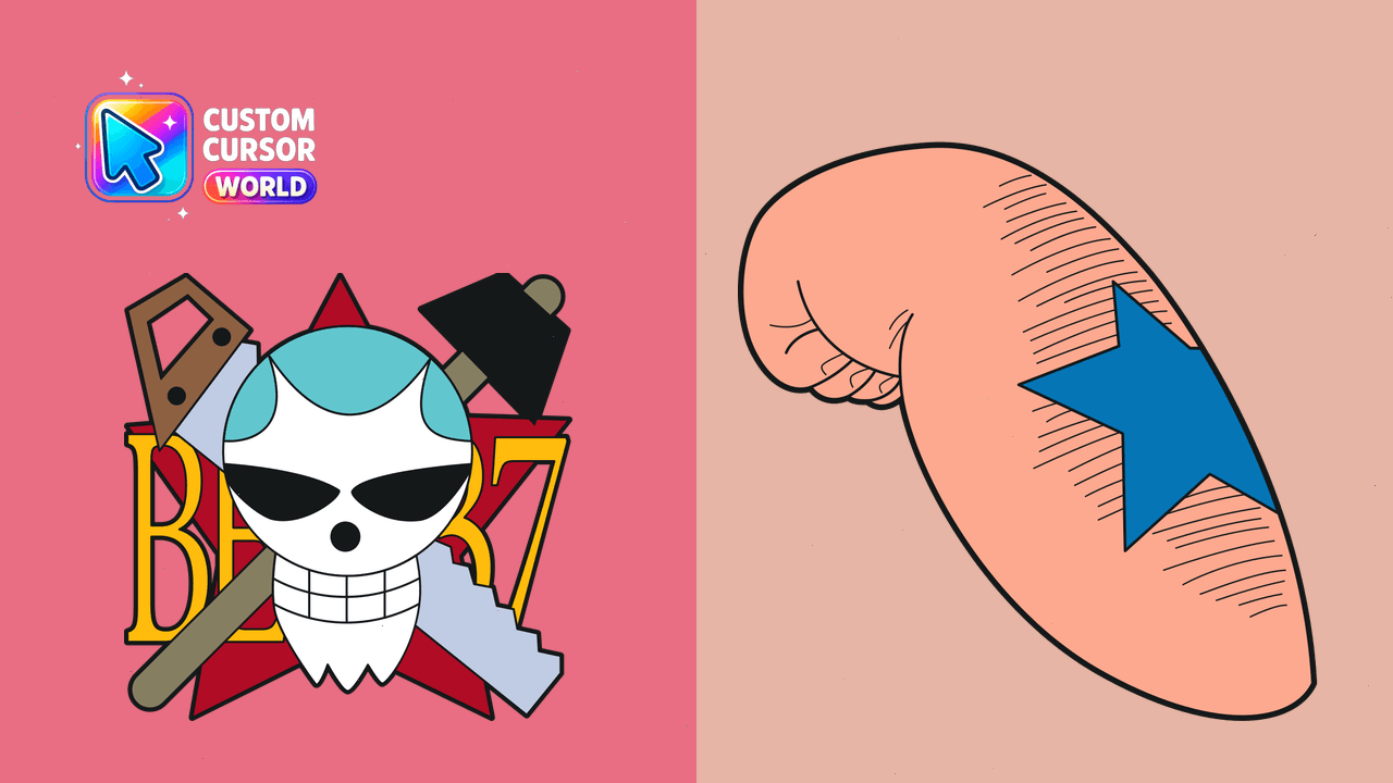 Cursor pack preview: Cyborg Cursor Pack - Franky Flag