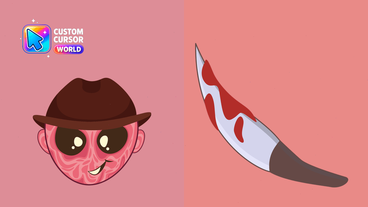 Cursor pack preview: Freddy Krueger Cursors for Chrome and Edge