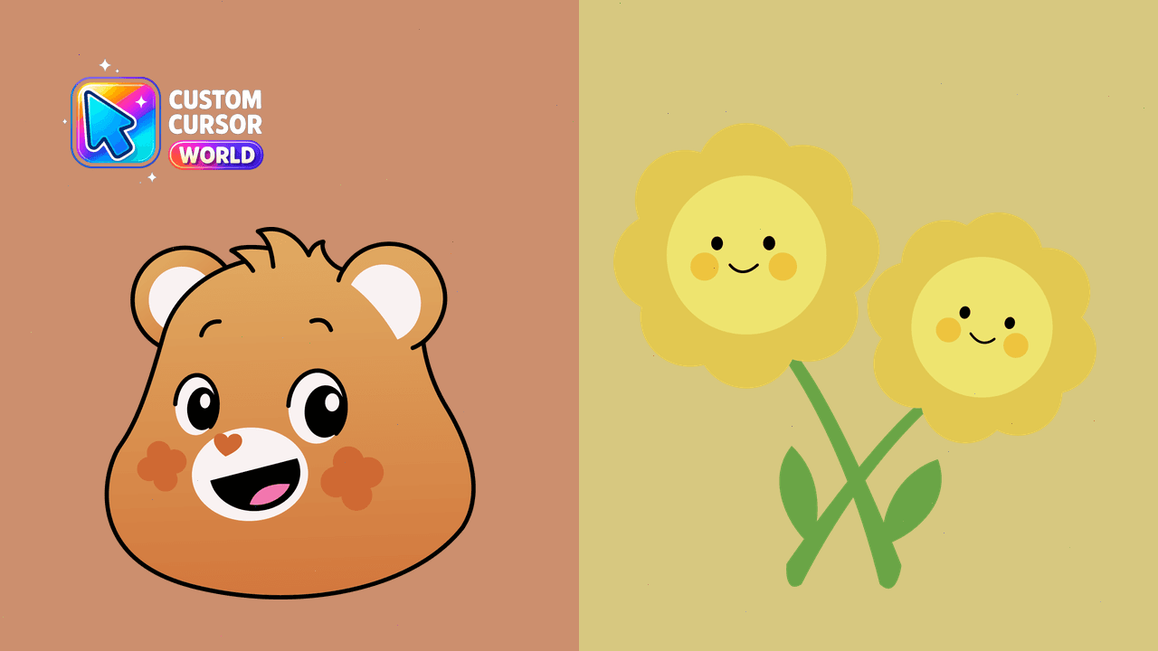 Cursor pack preview: Custom Cursor Pack - Friend Bear for Chrome