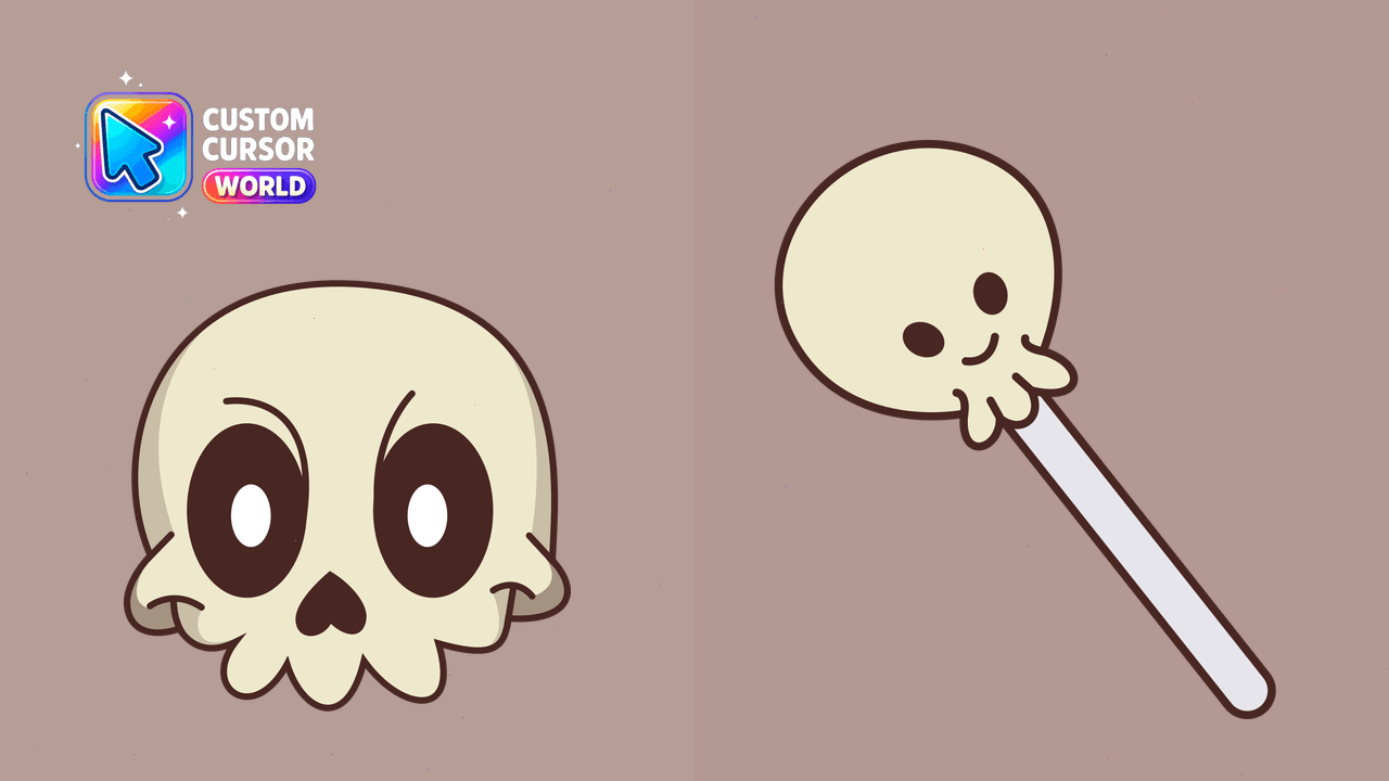 Cursor pack preview: Custom Skull Cursor Pack for Chrome and Edge