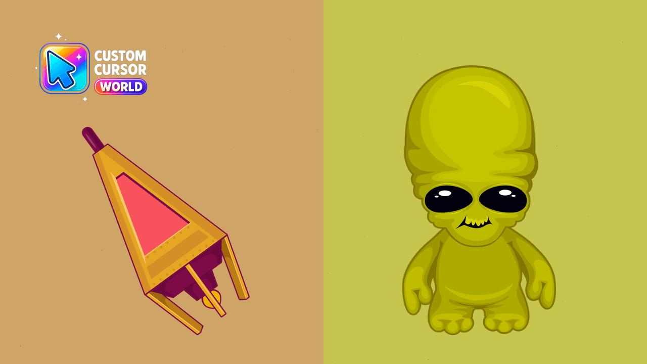 Cursor pack preview: Custom Cursor Pack UFO & Solar System