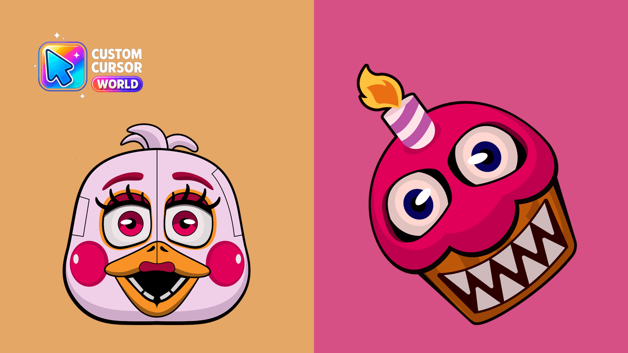 Cursor pack preview: Funtime Chica Custom Cursor Pack