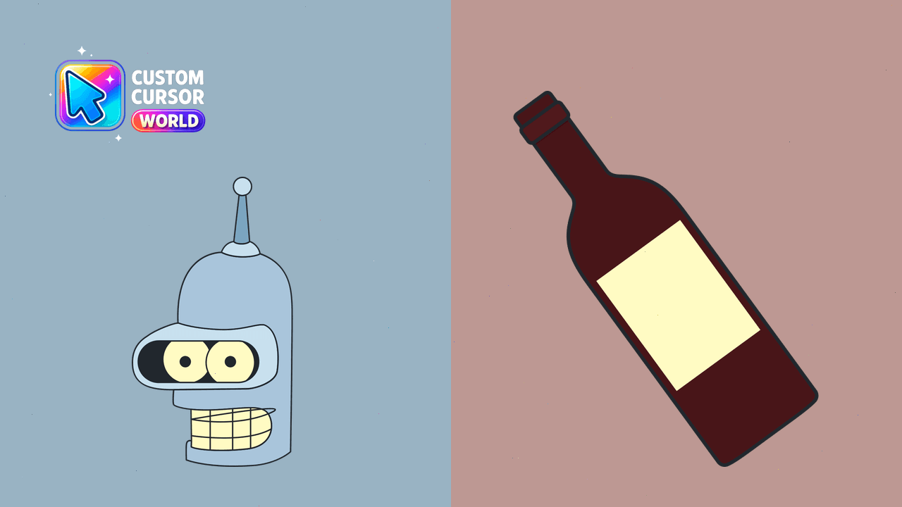 Cursor pack preview: Bender Custom Cursor Pack for Chrome and Edge