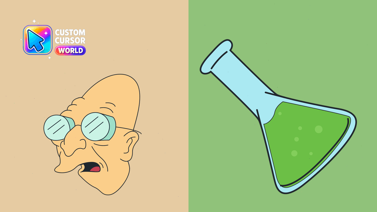 Cursor pack preview: Futurama Professor Farnsworth Cursor Pack