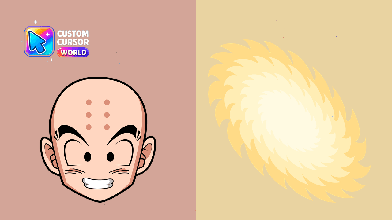 Cursor pack preview: Krillin Custom Cursor Pack for Chrome & Edge