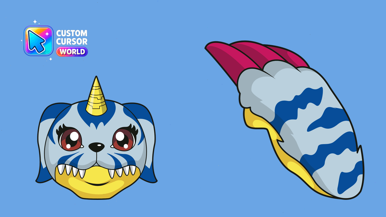 Cursor pack preview: Gabumon Custom Cursor Pack for Chrome and Edge