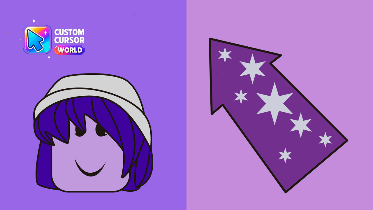 Cursor pack preview: Galaxy Girl Custom Cursor Pack for Roblox Fans