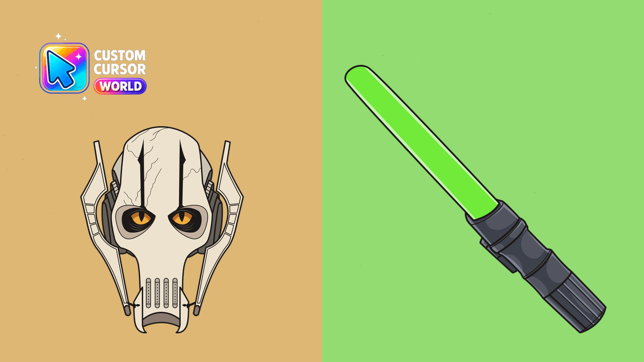 Cursor pack preview: General Grievous Custom Cursor Pack for Chrome and Edge