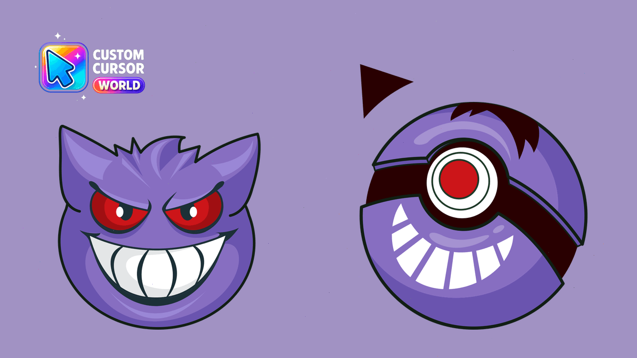 Cursor pack preview: Gengar Custom Cursor Pack