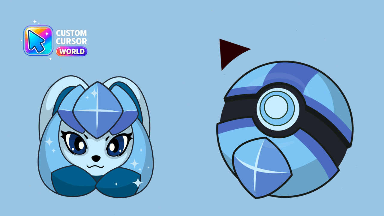 Cursor pack preview: Glaceon Custom Cursor Pack for Chrome & Edge