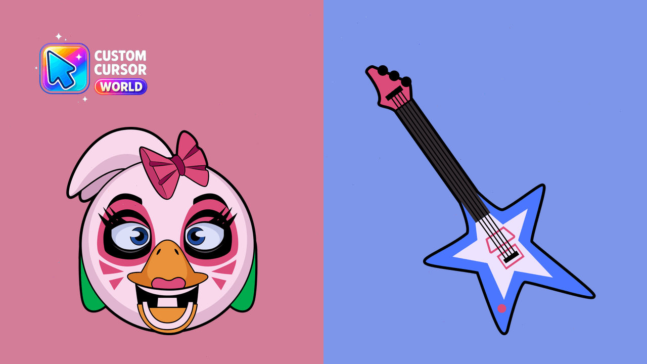 Cursor pack preview: Glamrock Chica Custom Cursor Pack