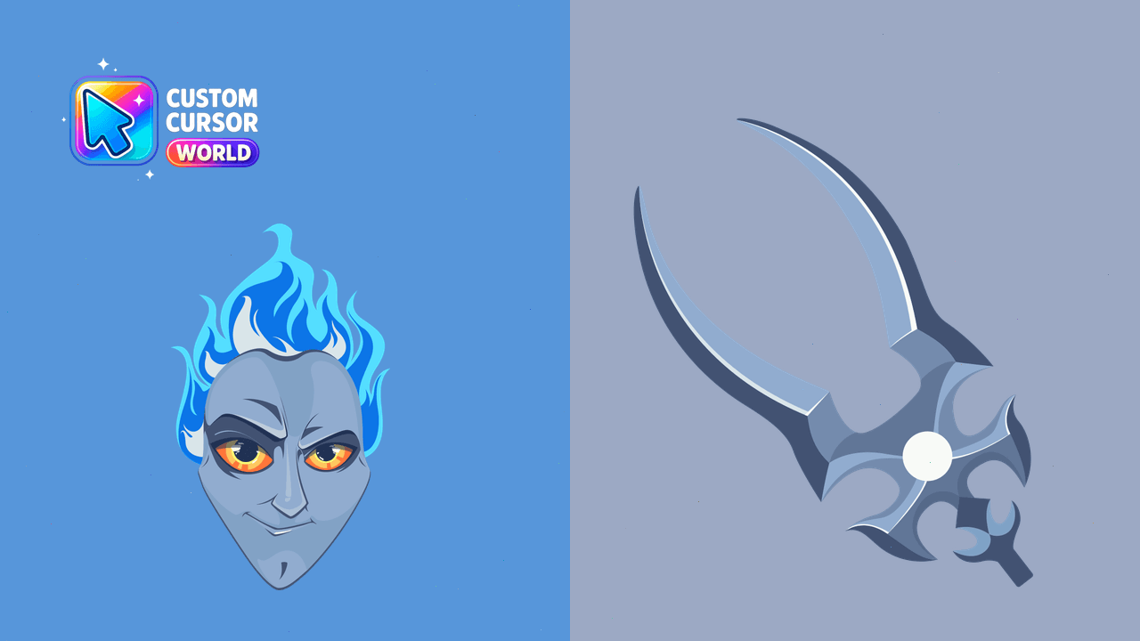 Cursor pack preview: Hades Custom Cursor Pack for Chromium Browsers