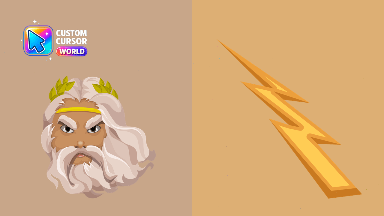 Cursor pack preview: Zeus Powerful Cursor Pack