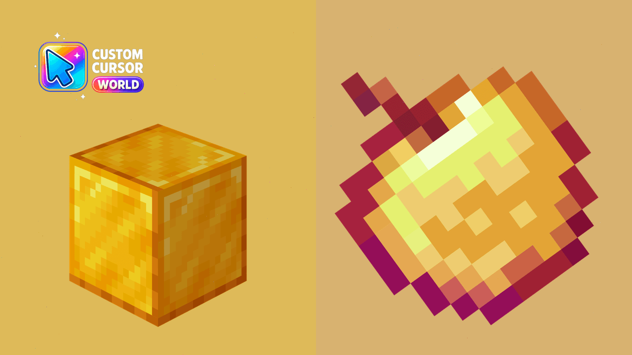 Cursor pack preview: Elegant Cursor Pack - Gold & Golden Apple