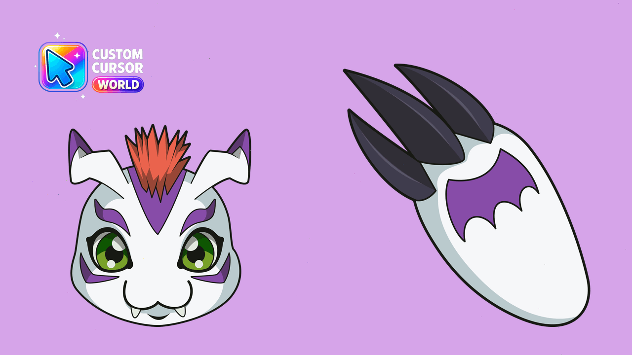 Cursor pack preview: Gomamon Custom Cursor Pack for Chrome