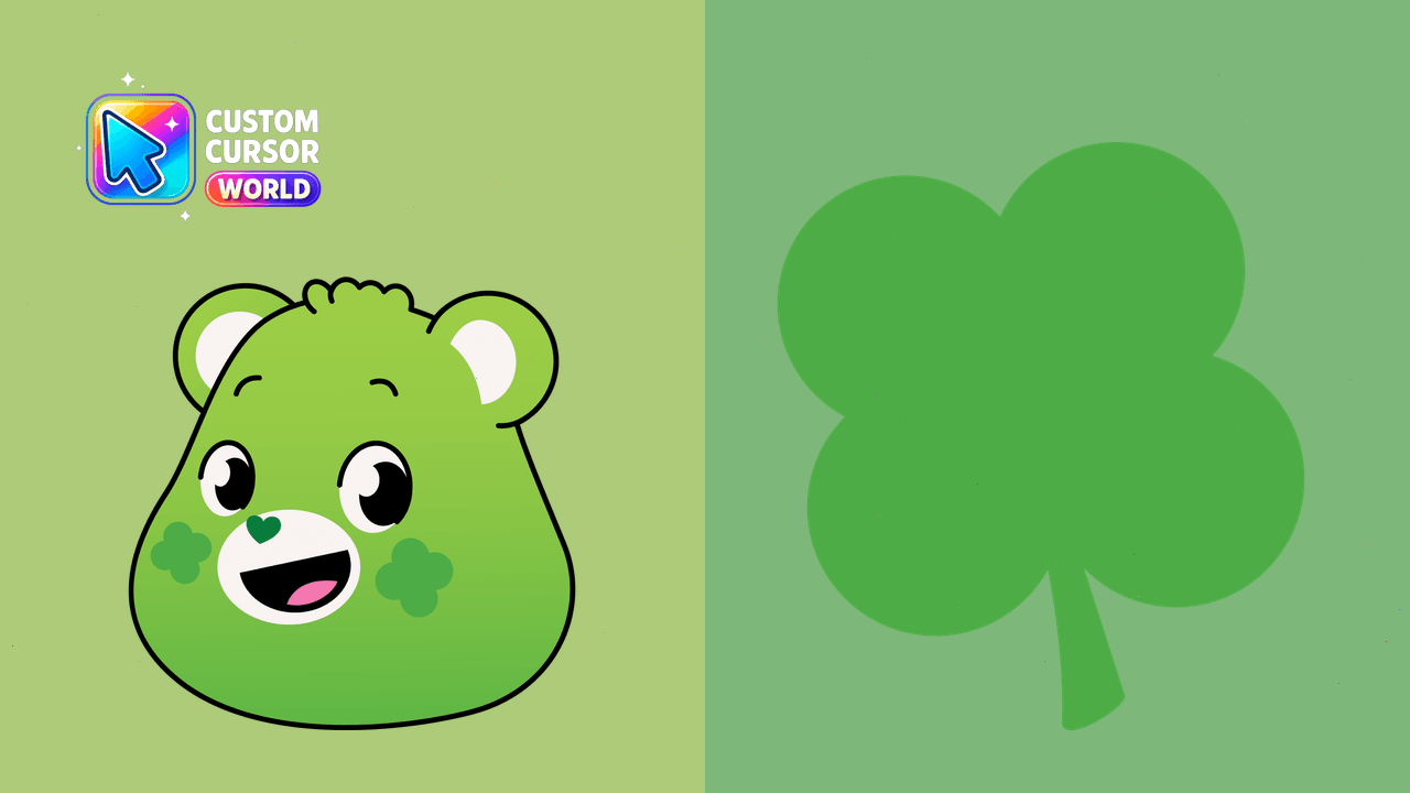 Cursor pack preview: Lucky Cursor Pack - Good Luck Bear Theme