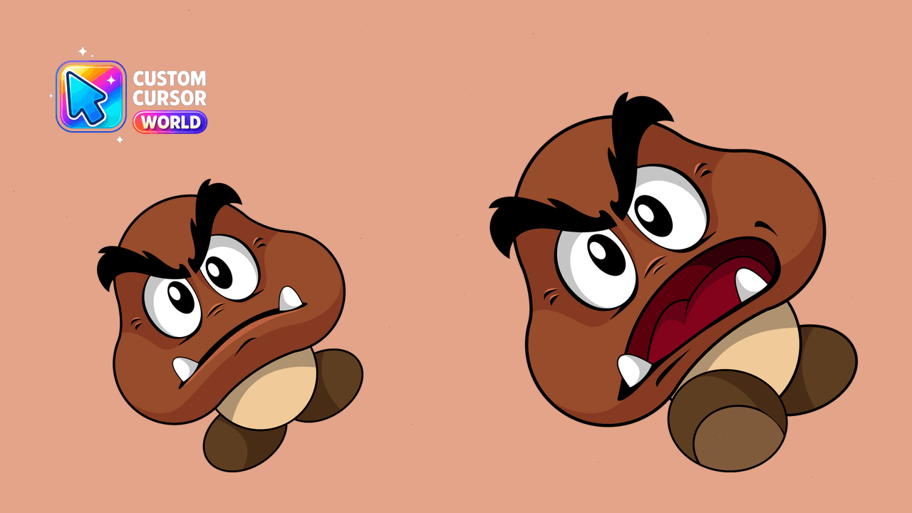 Cursor pack preview: Goomba Custom Cursor Pack for Chrome & Edge