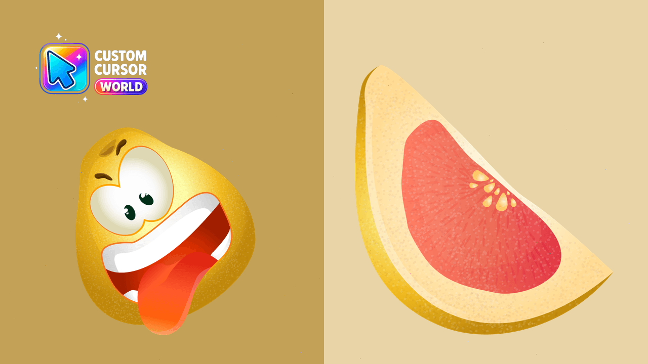 Cursor pack preview: Grapefruit Cursor Pack for Chrome & Edge