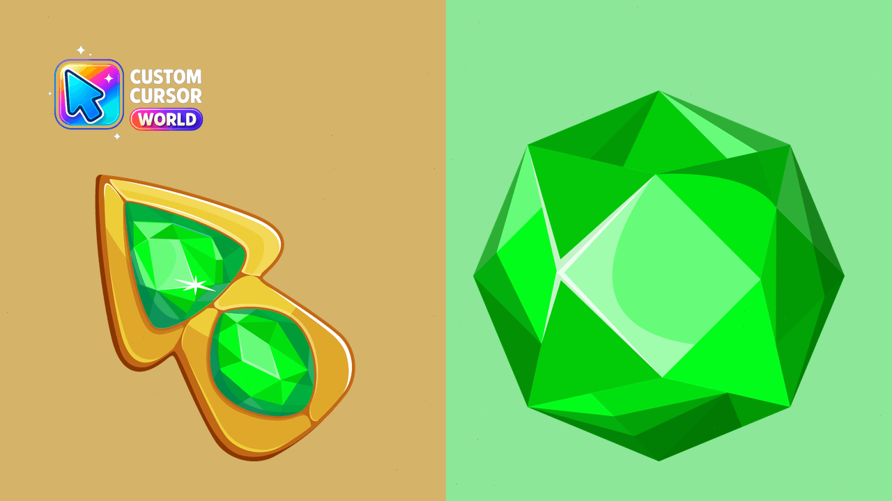 The Cursors - Gems & Crystals - Custom cursor collection preview