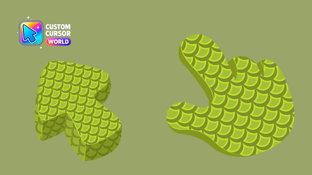 Cursor pack preview: Reptile Scale Custom Cursor Pack