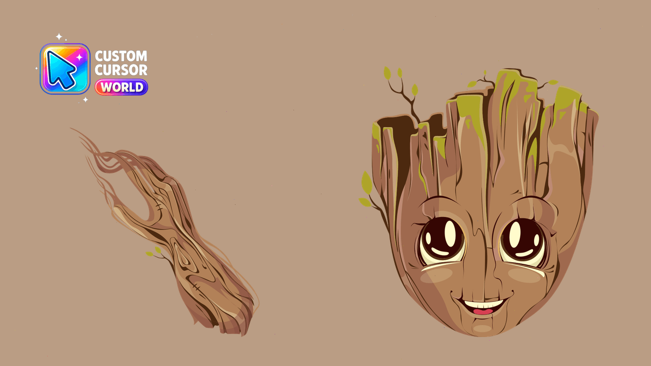 Cursor pack preview: Baby Groot Custom Cursor Pack