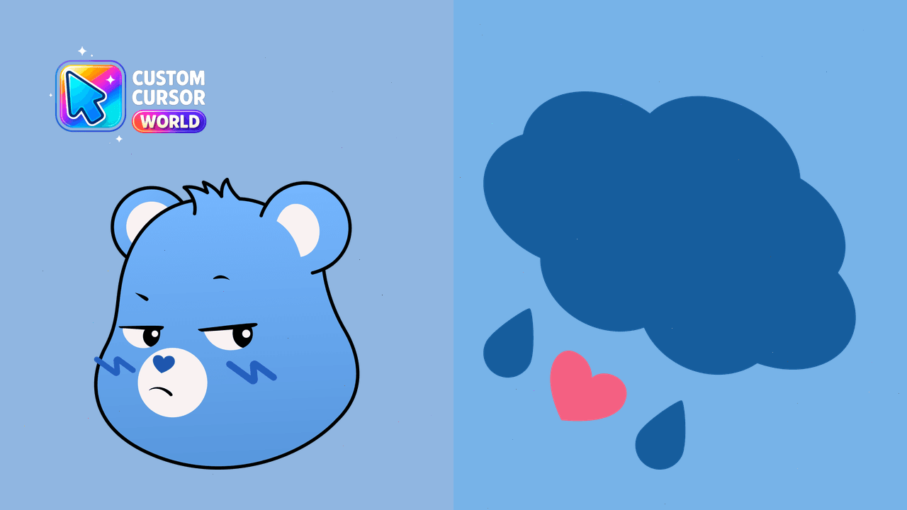 Cursor pack preview: Stormy Grumpy Cursor Pack for Chrome