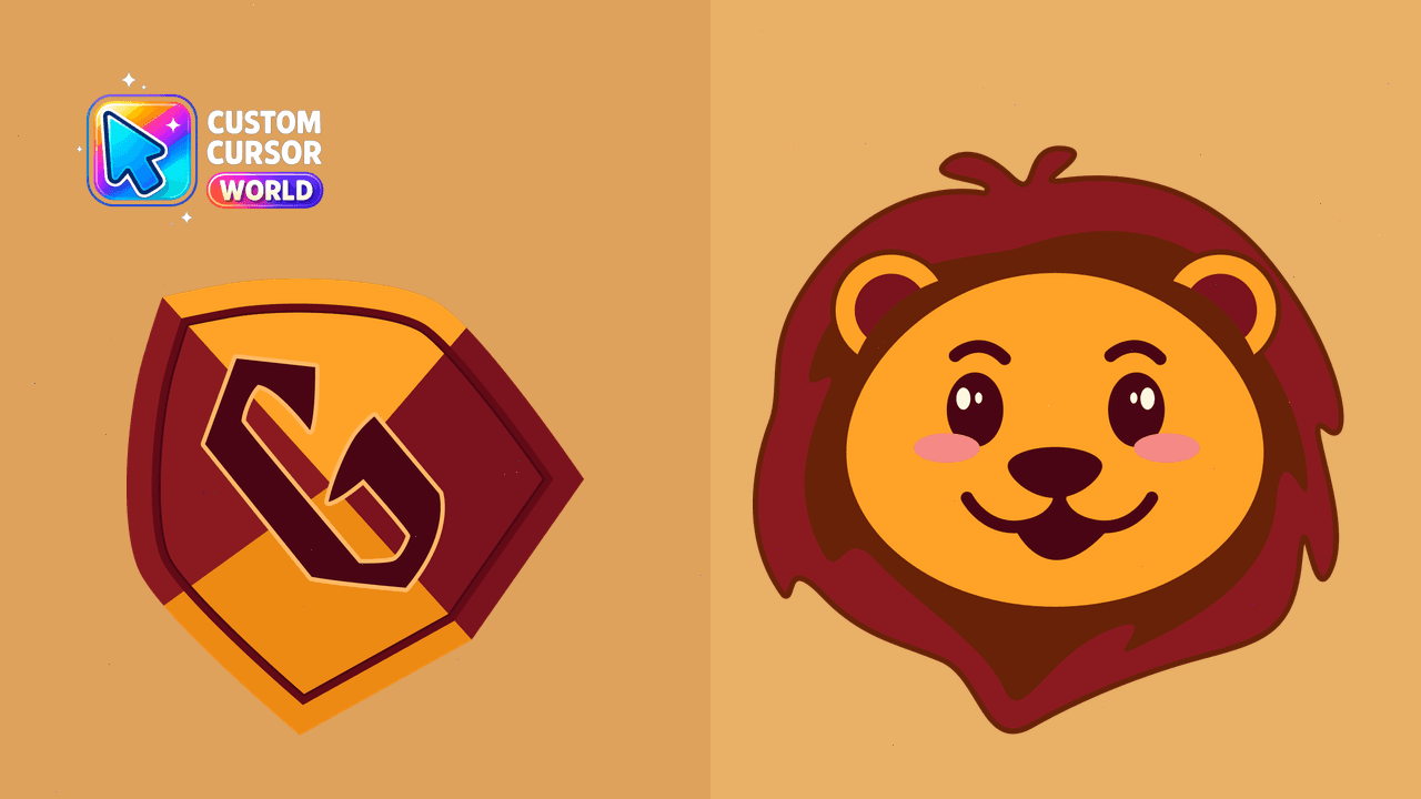 Cursor pack preview: Gryffindor Crest Custom Cursor for Chrome & Edge