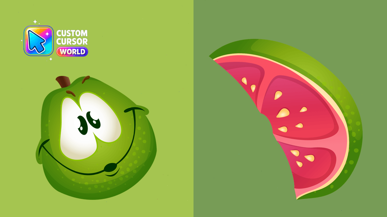 Guava Custom Cursor Pack for Mouse and Pointer - Custom cursor pack preview image showing 2 cursors
