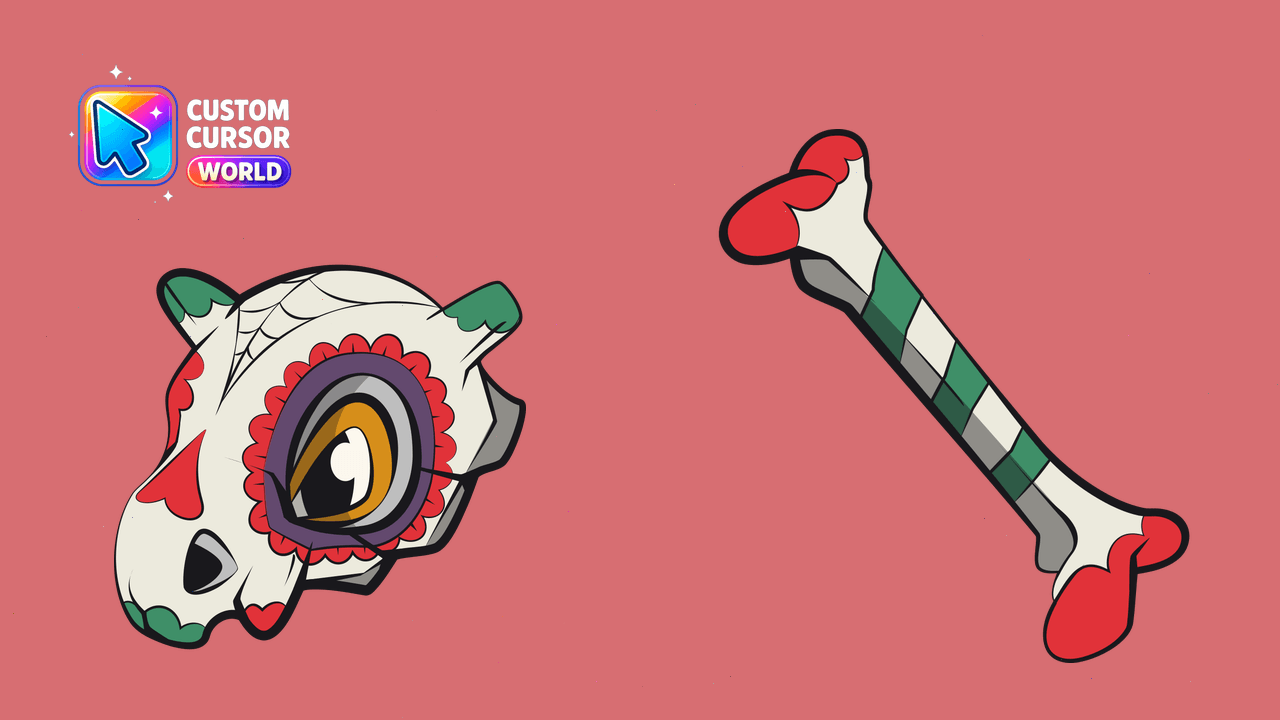 Cursor pack preview: Halloween Cubone Custom Cursor Pack