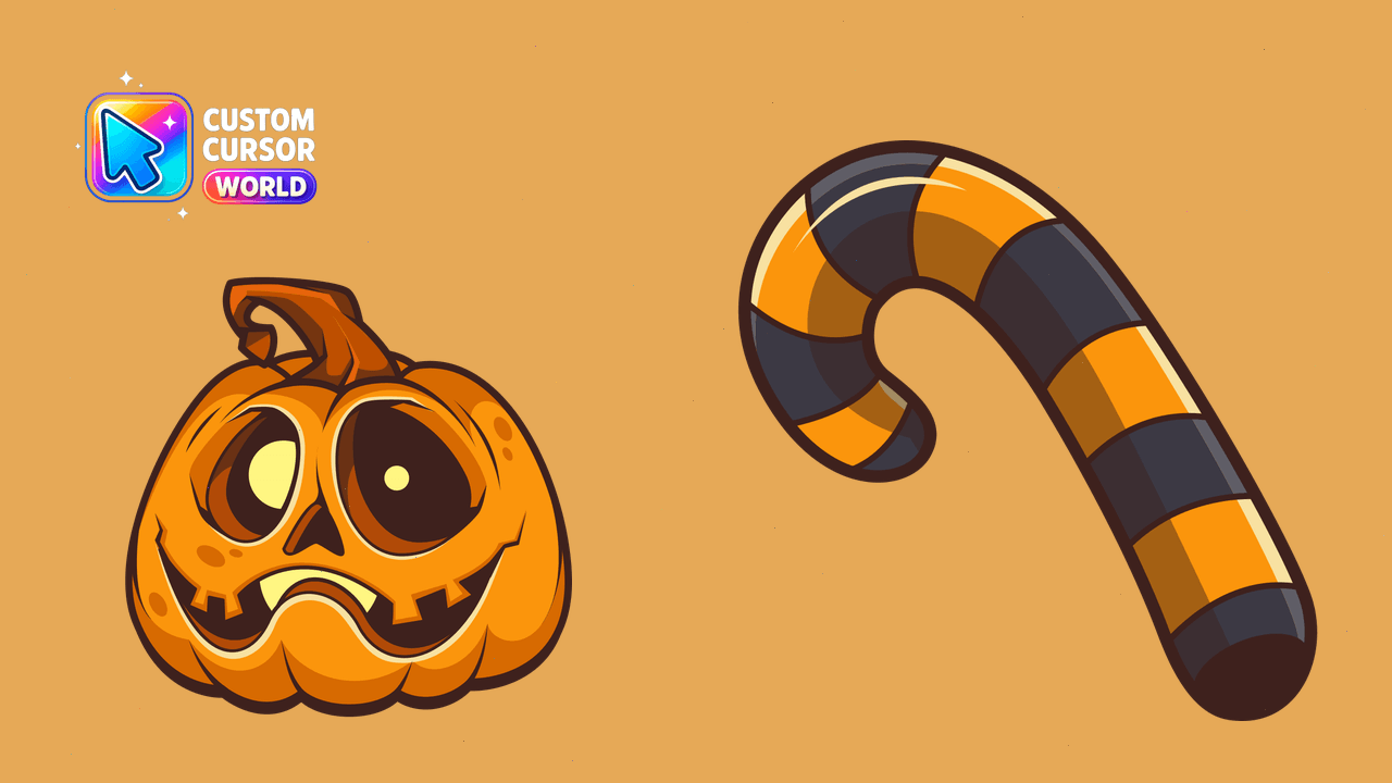 Cursor pack preview: Halloween Pumpkin Custom Cursor Pack