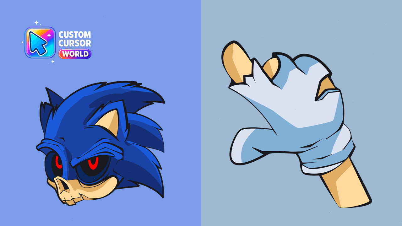 Cursor pack preview: Spooktacular Sonic Custom Cursor Pack