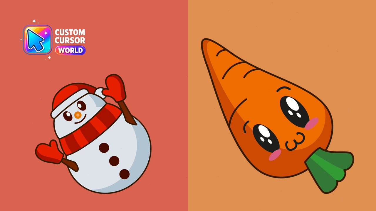 Cursor pack preview: Merry Cursor Pack - Happy Snowman Collection