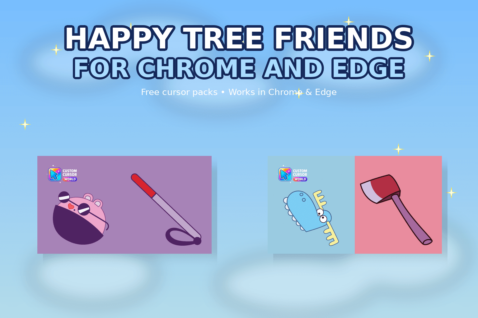 Happy Tree Friends Cursor Collection for Chrome and Edge - Custom cursor collection preview