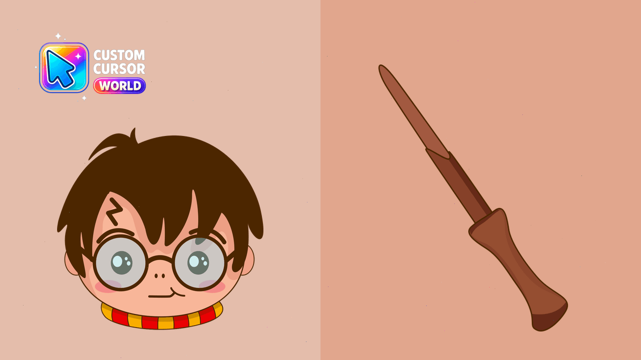 Cursor pack preview: Harry Potter Custom Cursor Pack for Chrome & Edge