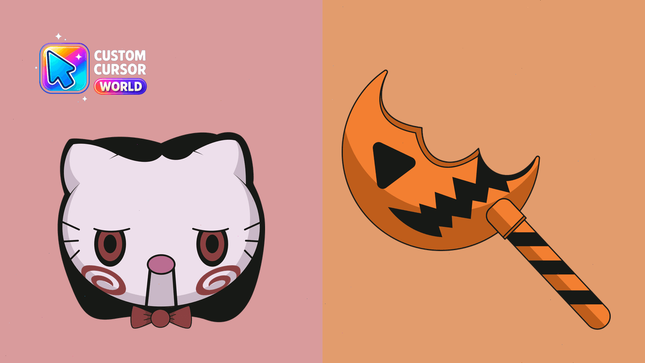 Cursor pack preview: Cute and Creepy Custom Cursor Pack - Hello Kitty Billy