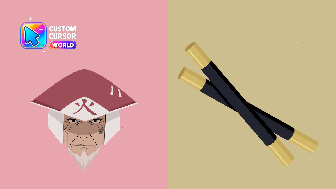 Cursor pack preview: Custom Cursor - Hiruzen Sarutobi Pack