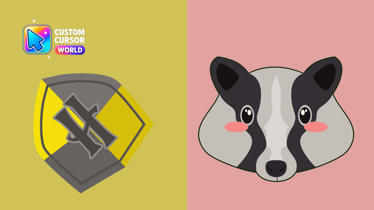 Cursor pack preview: Hufflepuff Crest Custom Cursor Pack
