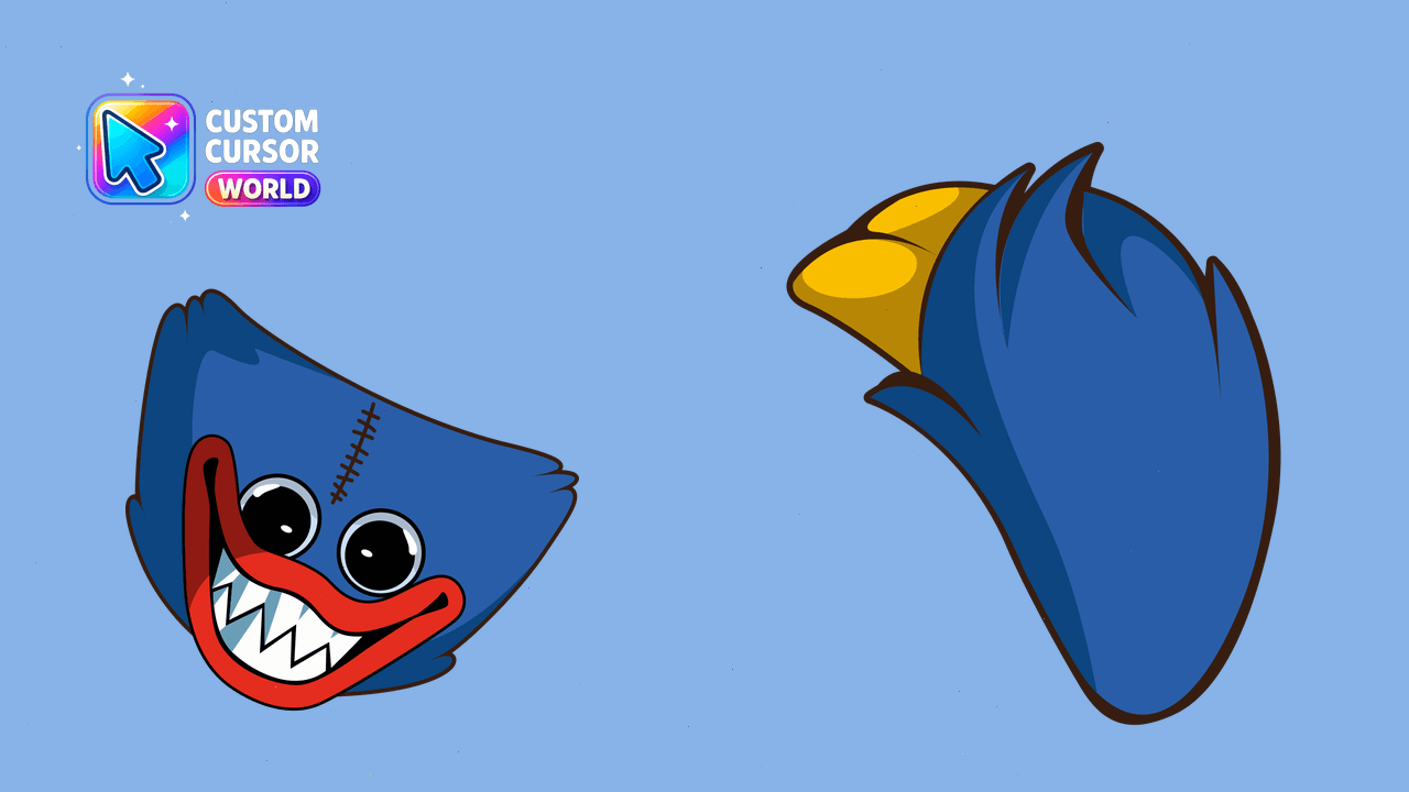 Cursor pack preview: Custom Cursor Collection - Huggy Wuggy for Browsers