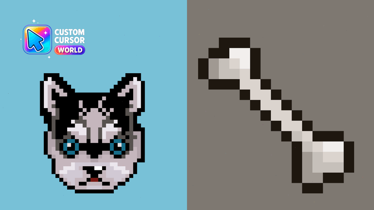 Cursor pack preview: Custom Cursor Pack - Husky Pixel