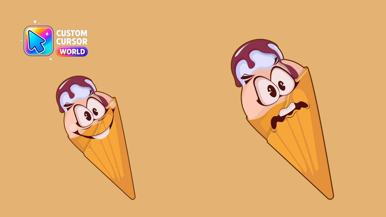 Cursor pack preview: Delightful Ice Cream Desserts Cursor Pack