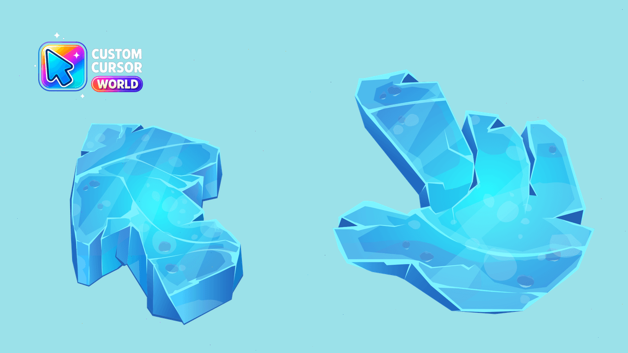 Cursor pack preview: Ice Texture Cursor Pack