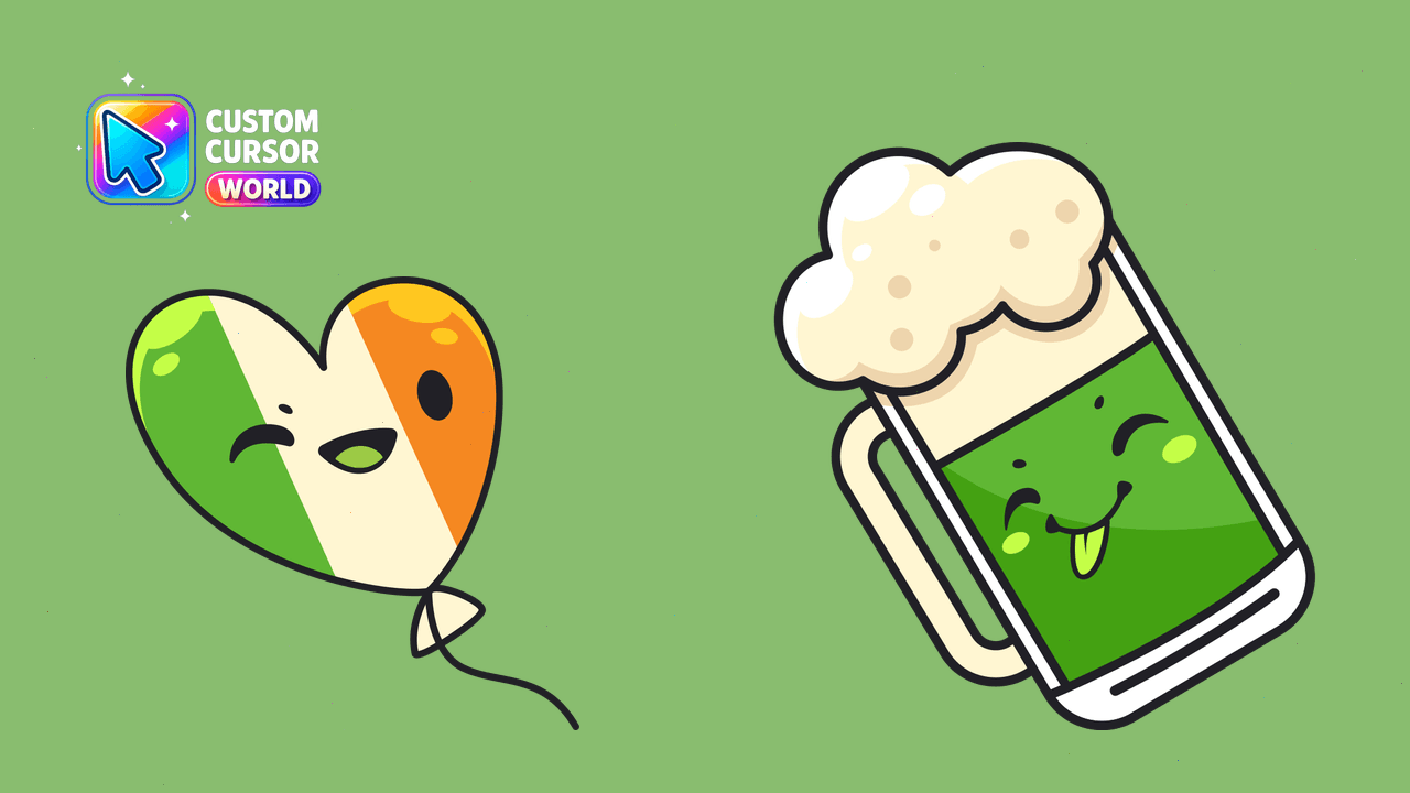 Cursor pack preview: Irish Heart Cursor Pack