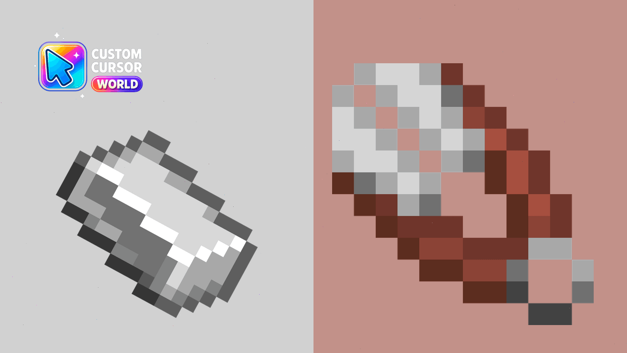 Cursor pack preview: Custom Iron Ingot Cursor Pack for Chrome & Edge