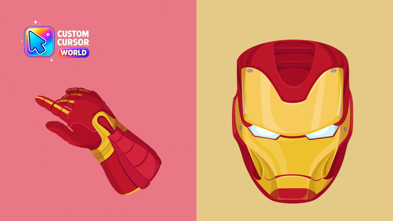 Cursor pack preview: Iron Man Custom Cursor Pack