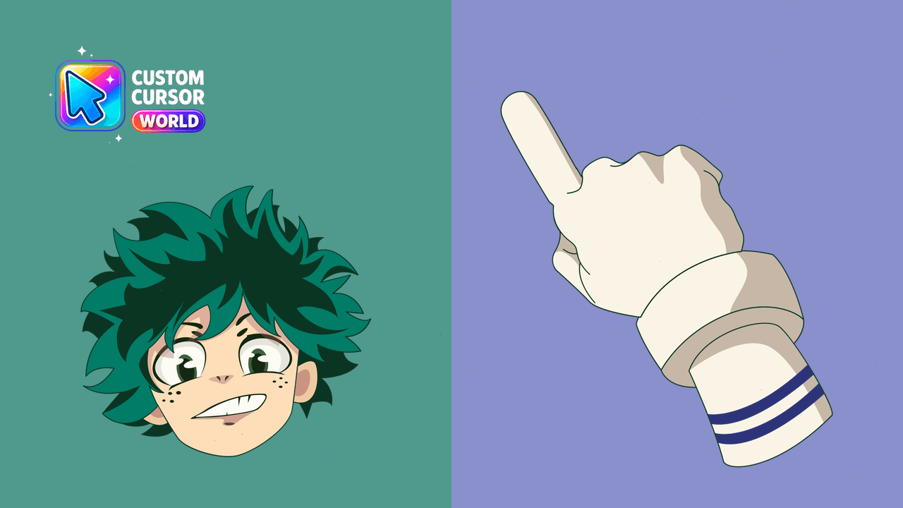 Cursor pack preview: Izuku Midoriya Custom Cursor Pack