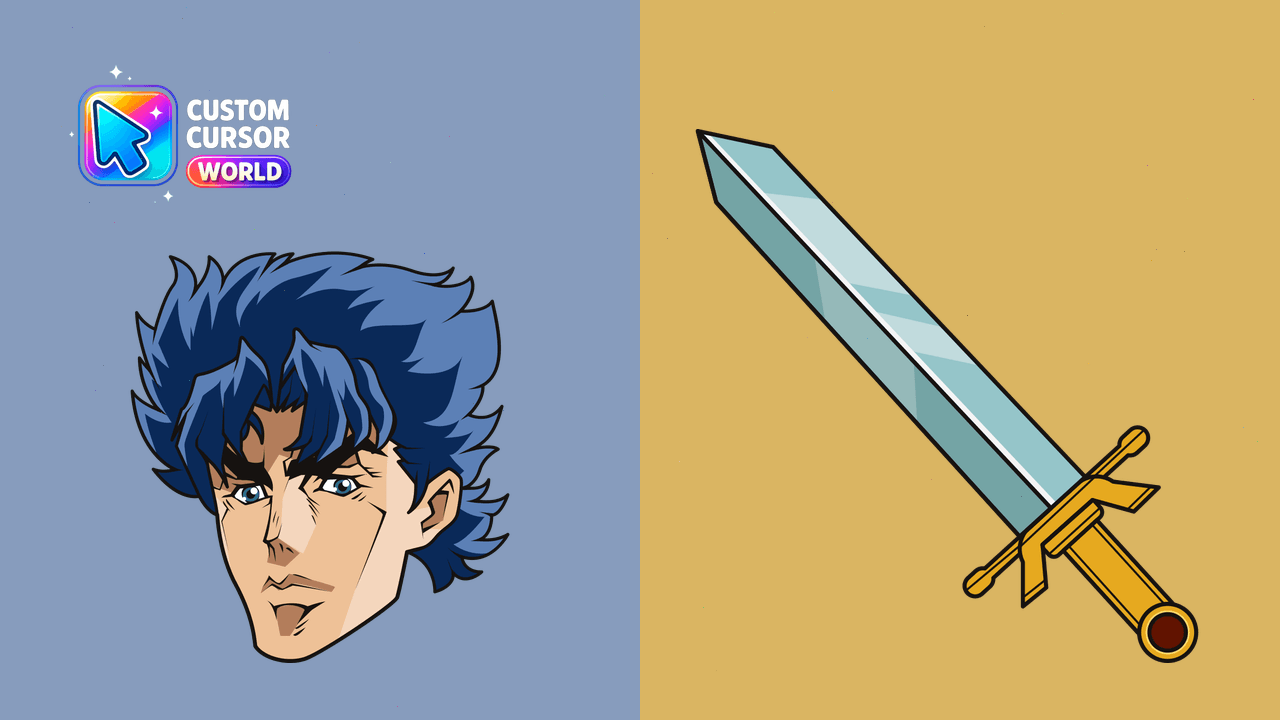 Cursor pack preview: Brave Cursor Pack - Custom Jonathan Joestar