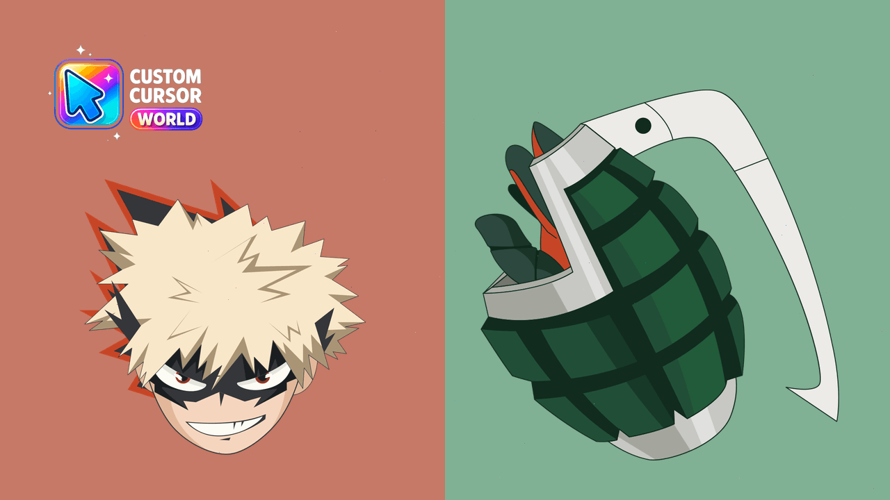 Cursor pack preview: Katsuki Bakugo Custom Cursor Pack for My Hero Academia