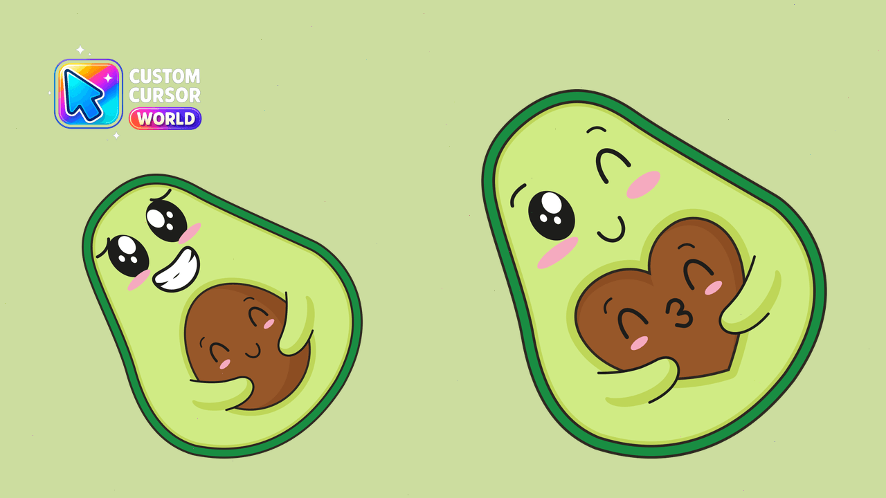 Cursor pack preview: Kawaii Custom Cursor Pack
