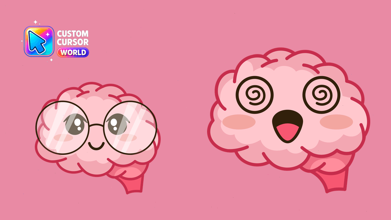 Cursor pack preview: CuteBrain Custom Cursor Pack for Chrome & Edge