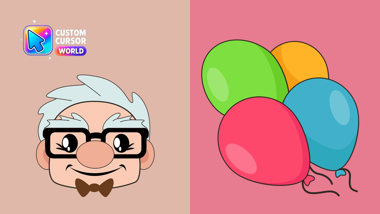 Cursor pack preview: Custom Cursor Pack - Carl Fredricksen from 'Up'